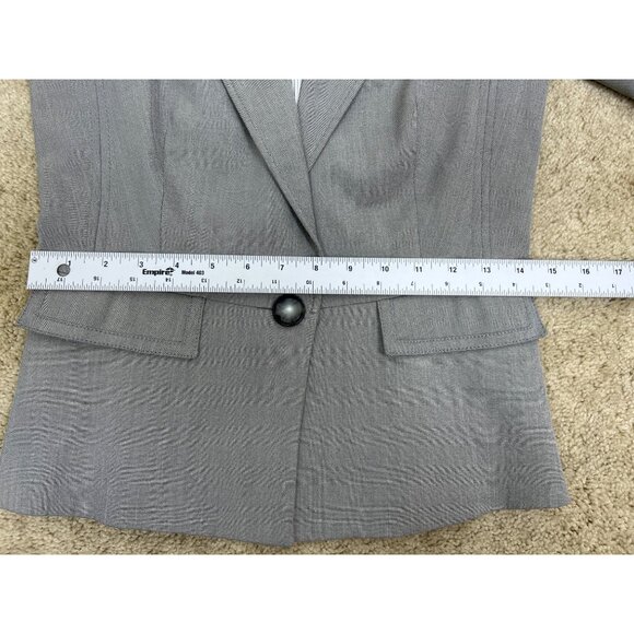 Reiss Single Breasted One Button Suit Women's Gray Tailored Fit Office Siren - Picture 16 of 16